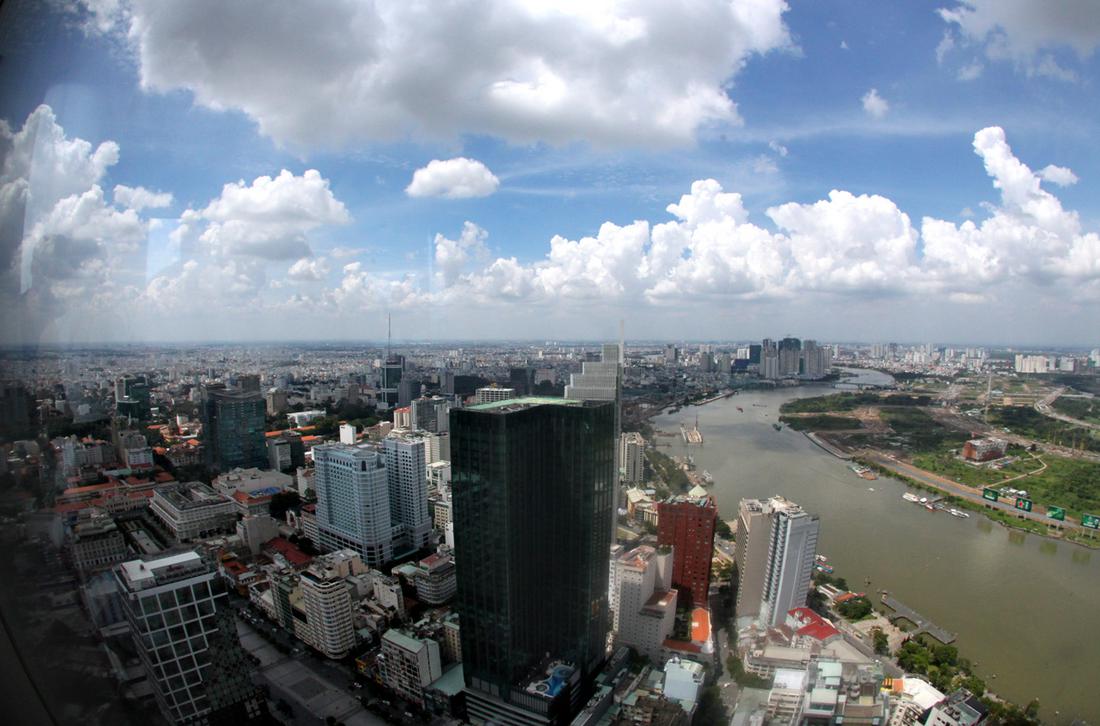 The view of Saigon from a skydeck