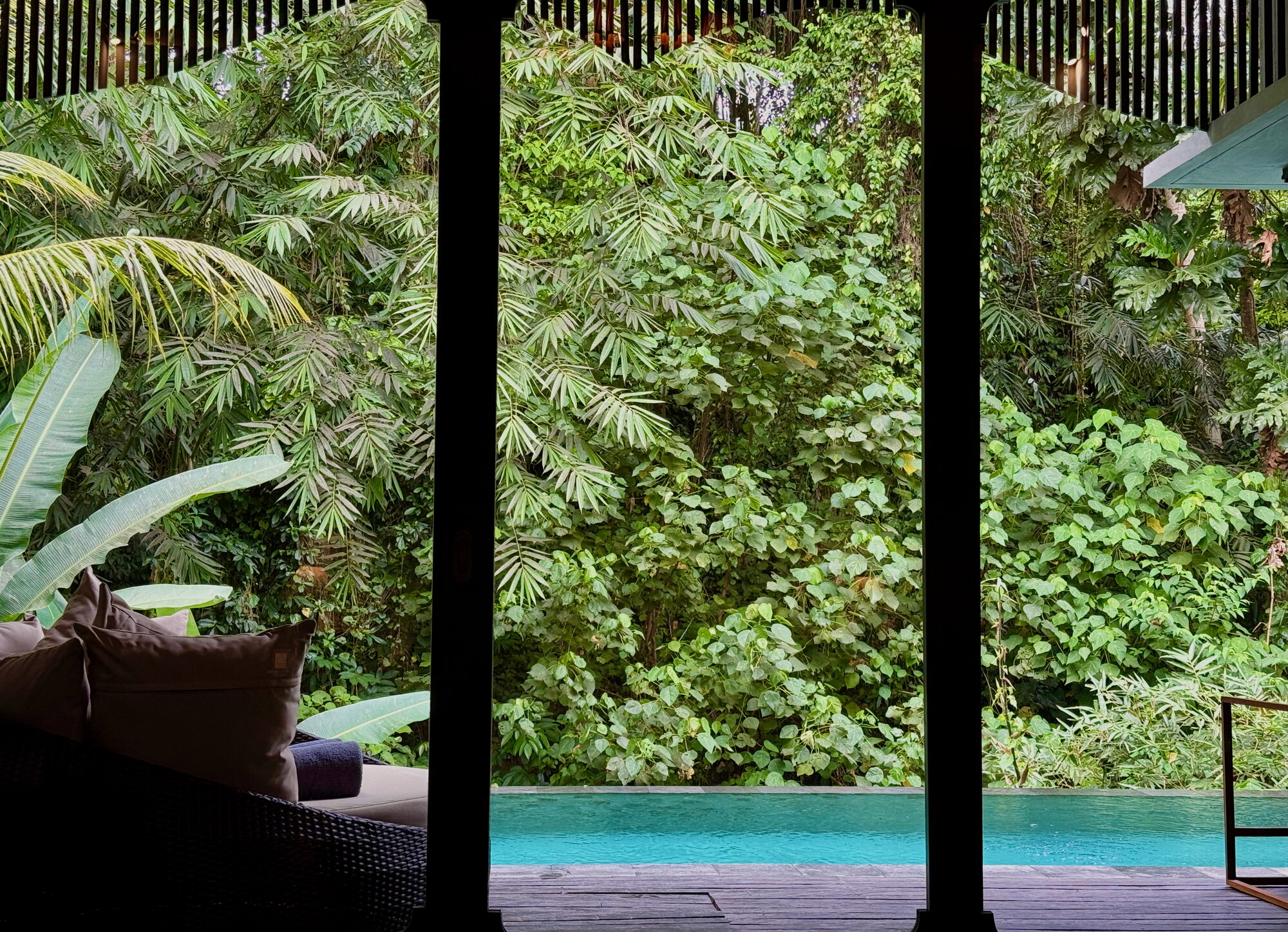 ubud resort room view of the pool