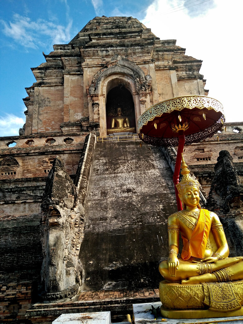 A ruined temple in Chiang Mai