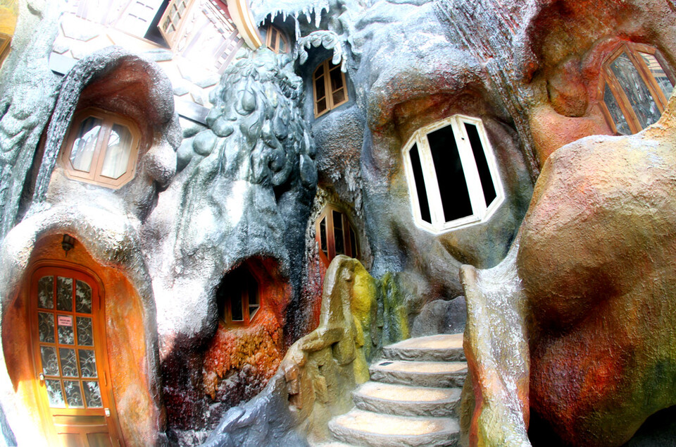 The ground floor of the Crazy house