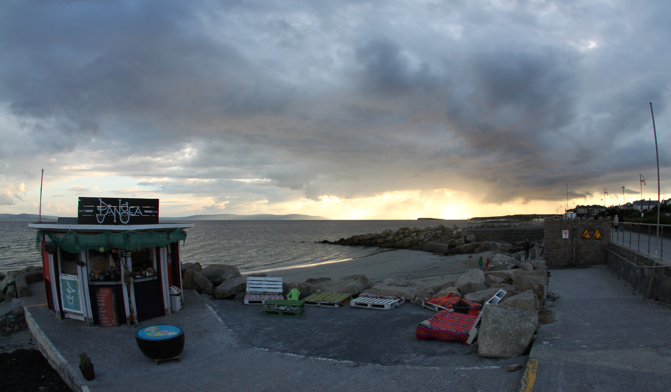 Coffee place on the beach