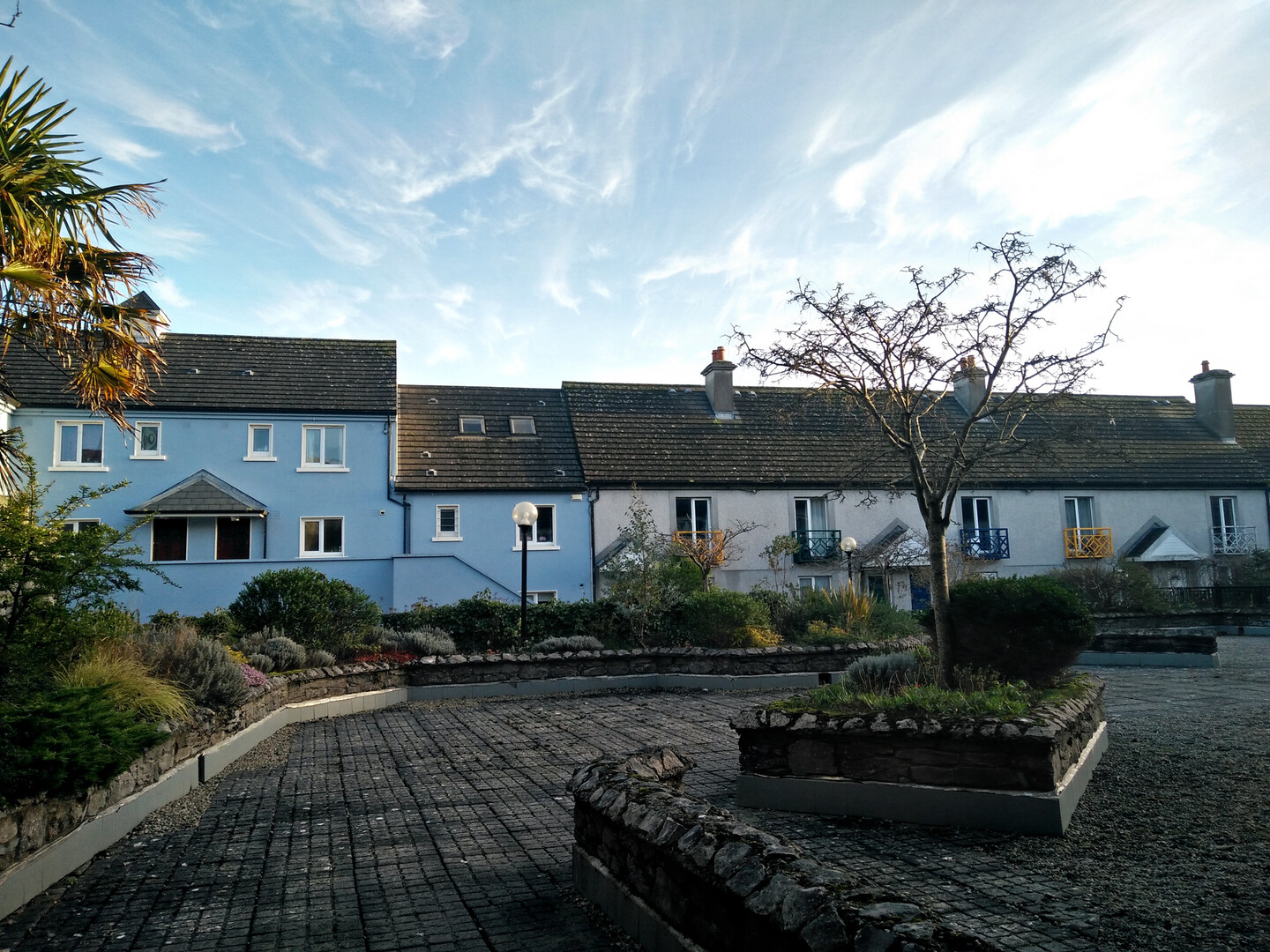 the courtyard in front of our place