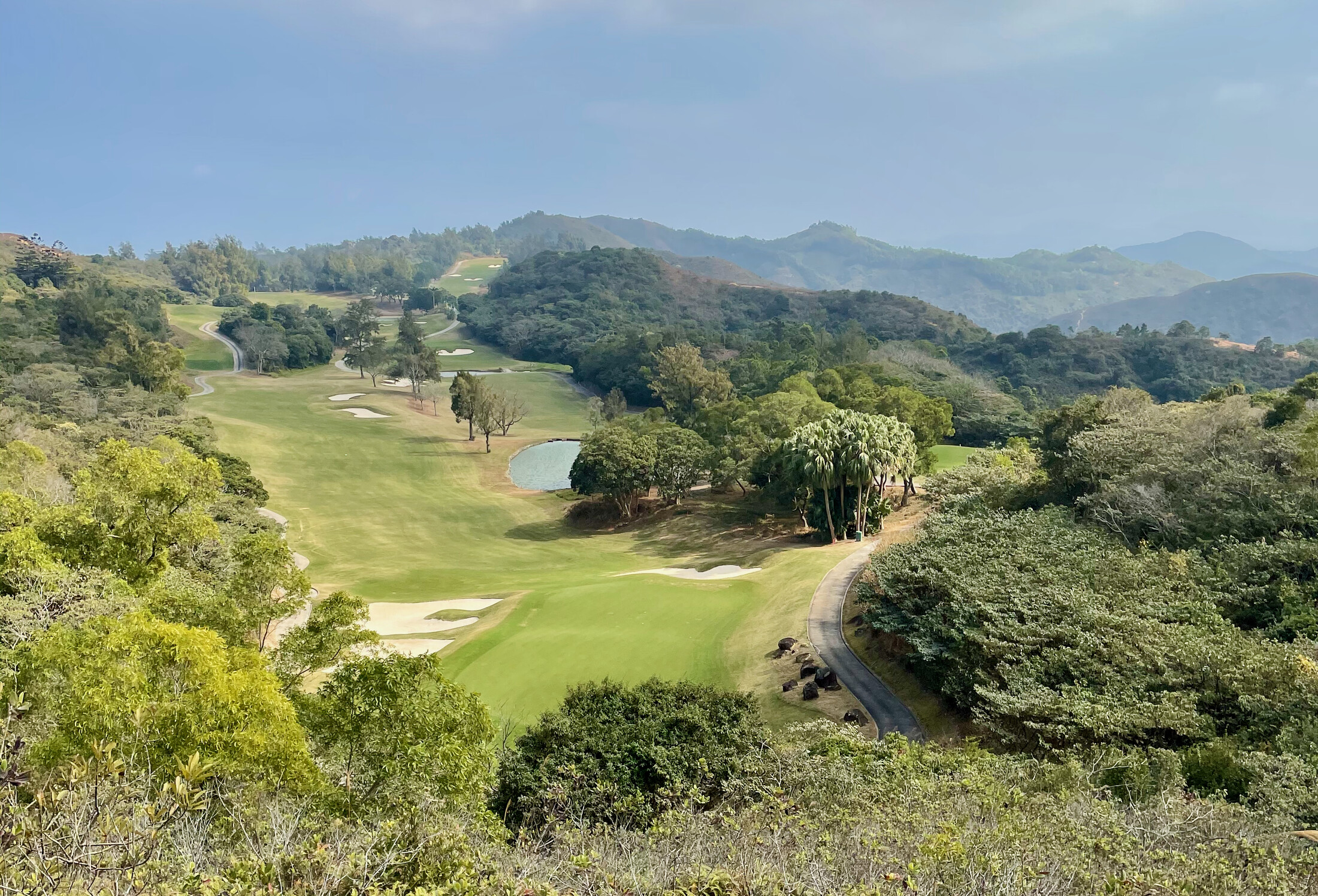 Golf course on Lantau island