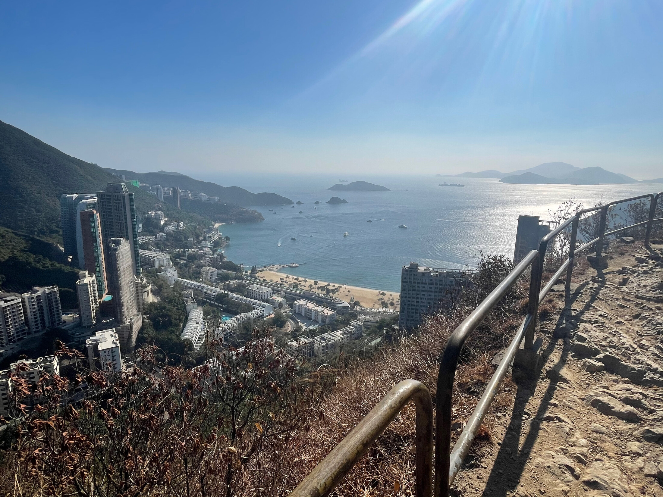 Repulse bay from a hike trail