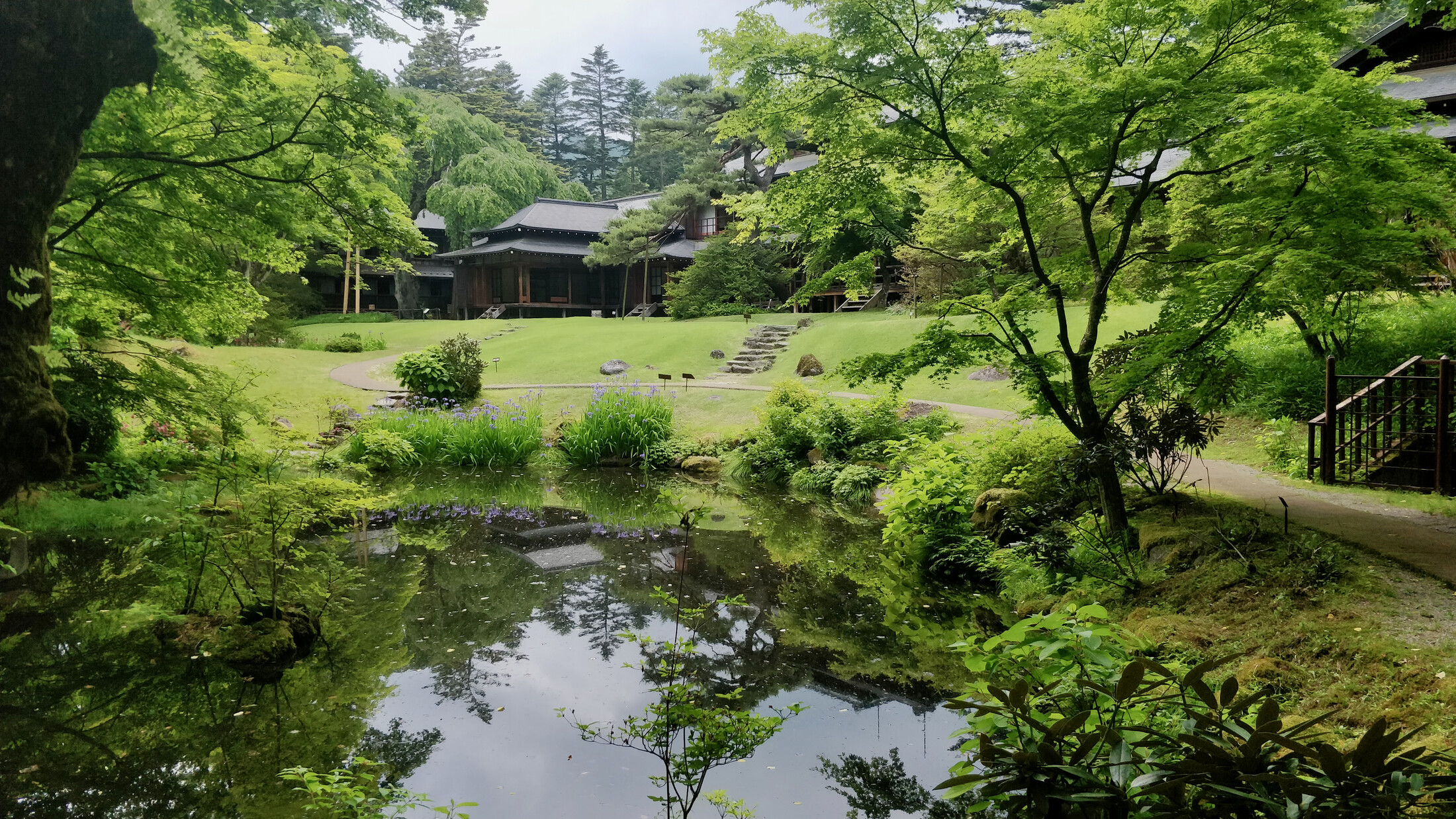 A japanese zen garden near Nikko