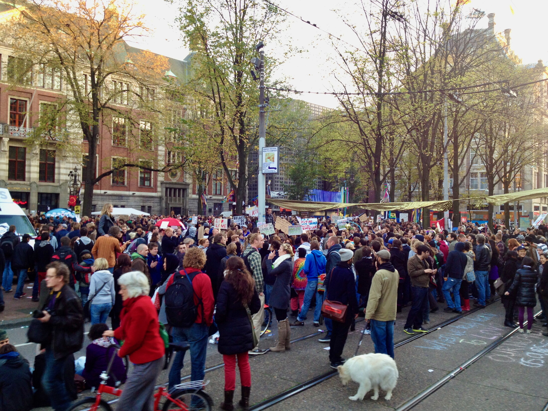 The first day of Occupy Amsterdam