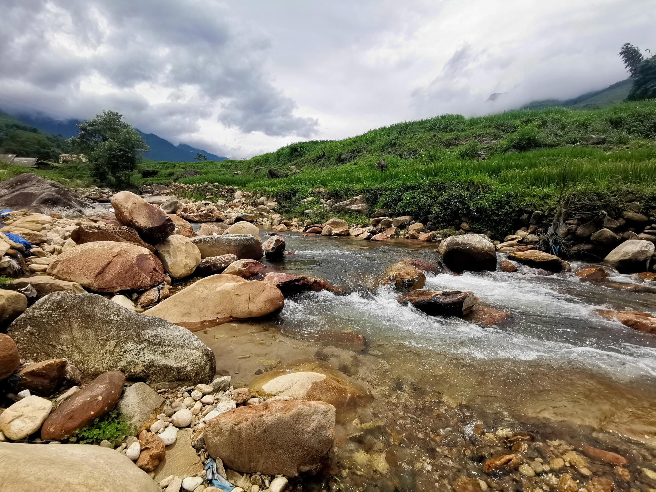 A small river in the valley