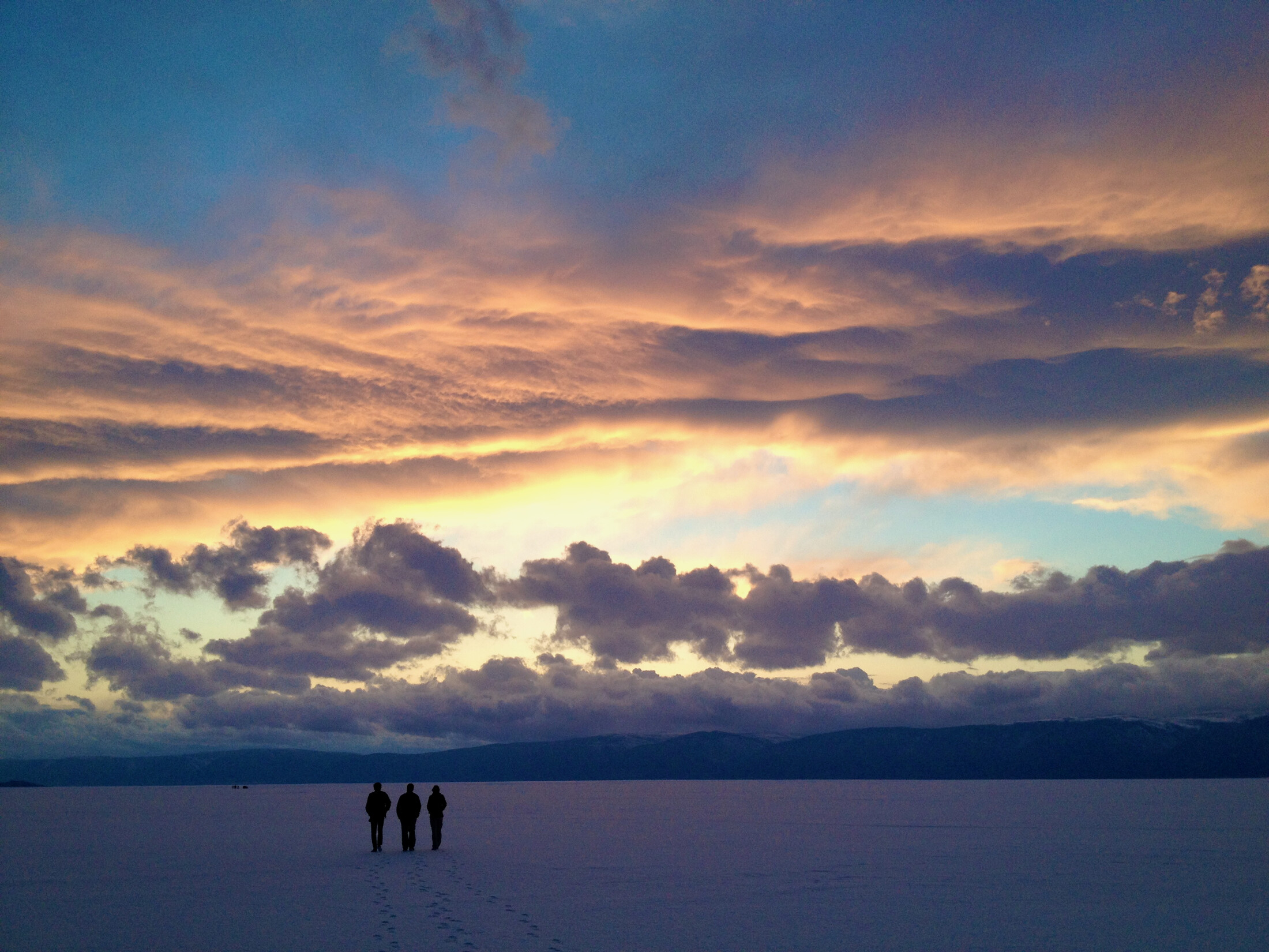 Sunset over Lake Baikal