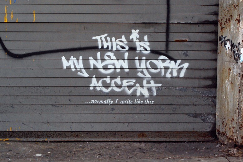 Banksy graffiti in New York